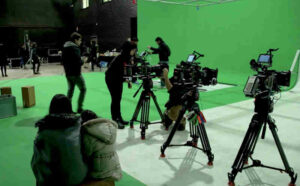 Green Screen shooting Vista Productions team Barcelona production